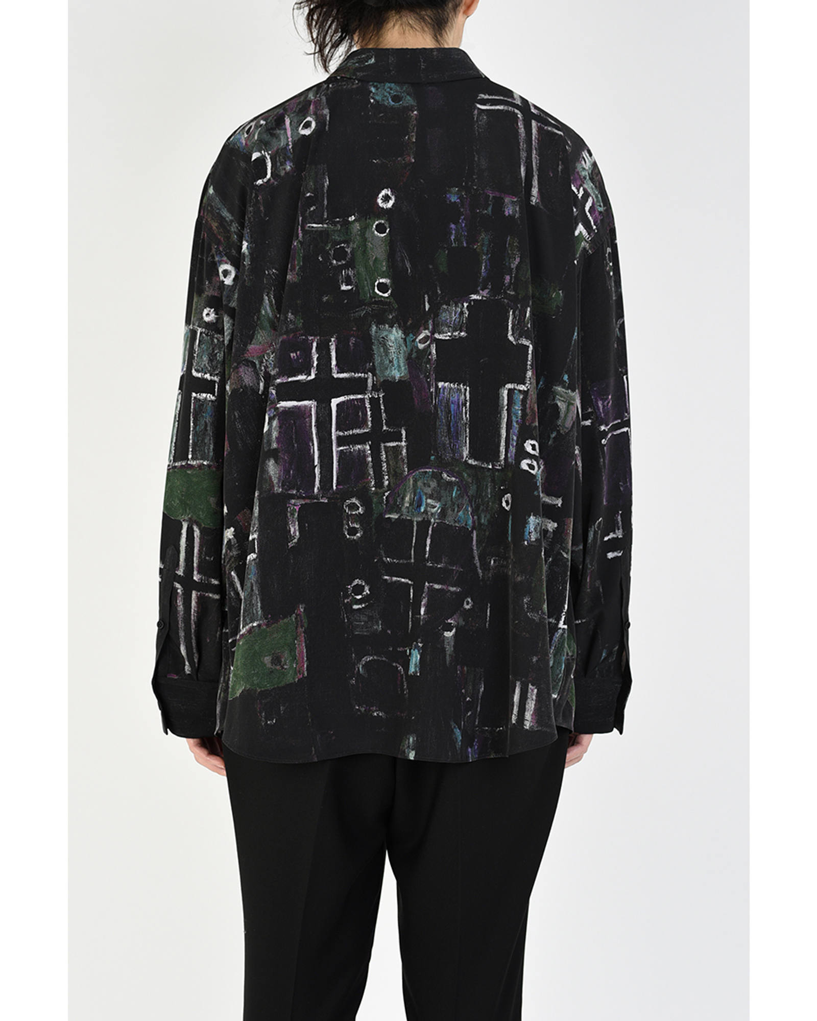 【未使用】ladmusician 美品✨20ssクロス柄　ビックシャツ　稲垣吾郎 ラッドミュージシャン バックフロント クロス ビッグシャツ稲垣吾郎